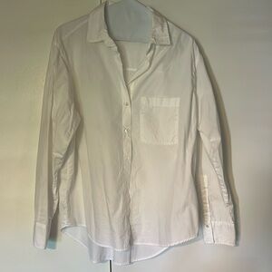 Zara cotton white button down size L perfect condition